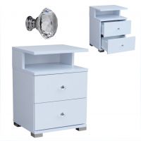 Art. Decoration - 020A GLAMOUR Szafka nocna | chrom