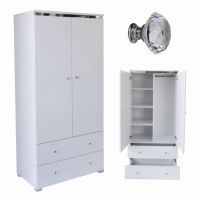 Art. Decoration - 027A GLAMOUR Szafa ubraniowa | chrom