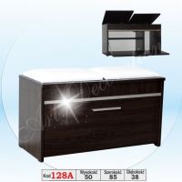 Art. Decoration - 128A Szafka na buty z wstawka aluminiowa