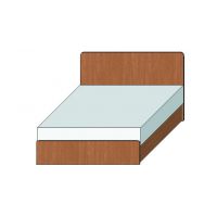 MEBLOMIX - Moli Łóżko 98 / wzór 01 (90x200)