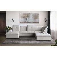 Mars Meble - BOSS U BEIGE Narożnik z funkcją i dwoma pojemnikami PROMOCJA