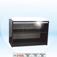 Art. Decoration - 143A Szafka na buty z wstawką aluminiowa