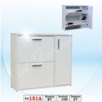 Art. Decoration - 151A Szafka na buty z wstawką aluminiową