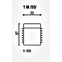 Sofalive - EBRO 1M (55) MODUŁOWY FOTEL BEZ BOKÓW