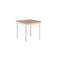 FURNITEX - ST25-FX Stół | dąb złoty craft/biały | 80x80 | DOSTĘPNY OD RĘKI