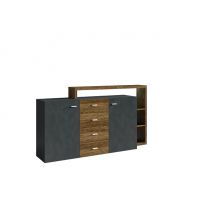 HELVETIA MEBLE WIERUSZÓW - BOTA | Komoda | 24AHFG27 | 2D4S | Z nadstawką