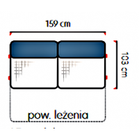 UNIMEBEL - SANTOS Moduł 2.5F z funkcją spania