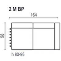 Sofalive - COCO SOFA 2M(67)BP Z PRAWYM BOKIEM BEZ FUNKCJI