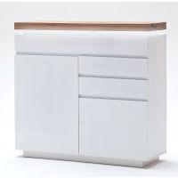 MC AKCENT - ROMINA Komoda 48996MW | lity dąb sękaty ze spękaniami