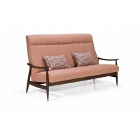 UNIMEBEL - PERLA Sofa nierozkładana drewno jesion