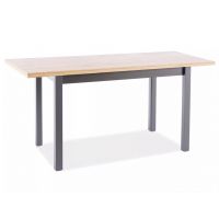 SIGNAL - ADAM Stoł rozkładany 100-140x60 cm | Dąb Artisan | Czarny | z PL