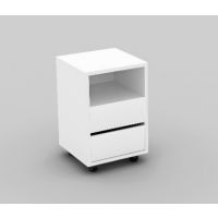 HELVETIA MEBLE WIERUSZÓW - AGAPI Kontenerek do biurka 2497LZ00 | 2 szuflady | Laminat | Biały