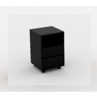 HELVETIA MEBLE WIERUSZÓW - AGAPI Kontenerek do biurka 24W3LZ00 | 2 szuflady | Laminat | Onyks Czarny