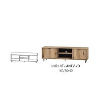 Restol - ANNE Szafka RTV ANTV - 2D | Dąb Evoke
