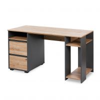 KLUPŚ - DALIA Biurko Antracyt-dąb