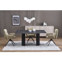 HALMAR - BOLERO Stół rozkładany 160-250x90x78 | czarny | z PL