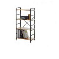 MC AKCENT - BRANCA Regał | Laminat Dąb Dziki | Metal lakier proszkowy czarny | 40270ES5