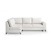 Mars Meble - BRANDO L bez PUFY Narożnik z funkcją spania i pojemnikiem | CREME - Egon 25 | PROMOCJA