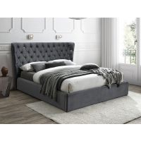 SIGNAL - CARVEN Velvet Łóżko 160x200 | Szary Bluvel 14