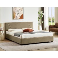 SIGNAL - COLUMBIA Velvet Łóżko 140x200 | Beż BLUVEL 28