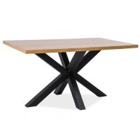 SIGNAL - CROSS Stół 180x90cm | Blat okleina naturalna | z PL | DOSTĘPNE OD RĘKI