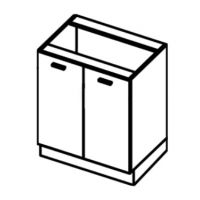 LAYMAN - BLANKA Szafka D6 P/L kuchenna 60 cm dolna