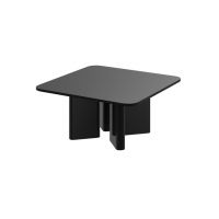 HUBERTUS - DIVERSO Ława 80x80x50 | Czarny połysk