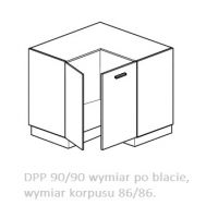 LAYMAN - NAVIA Szafka DNPP 9 kuchenna 90x90 cm dolna narożna