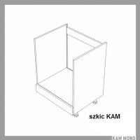 KAM - KAMMONO Szafka DP | MN 45-60 | Dolna do płyty grzewczej i piekarnika | Front nowoczesny P2