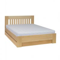 Drewmax - ŁÓŻKO DREWNIANE Bukowe | LK186 BOX | 180x200