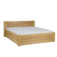 Drewmax - ŁÓŻKO DREWNIANE Dębowe | LK212 BOX | 160x200