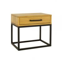 Drewmax - METAL | Dąb Szafka nocna | SN370