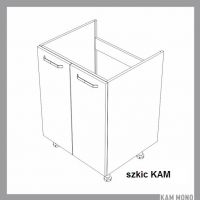 KAM - KAMMONO Szafka DZ | MN 60-90 | Dolna zlewozmywakowa | 2 drzwi | Front nowoczeny P4
