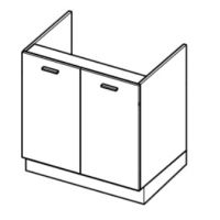 LAYMAN - ELIN Szafka DZ8 | Dolna 80 | 2 drzwi | Zlewozmywakowa