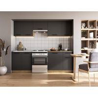 HALMAR - DARIA 240 Kuchnia Zestaw | antracyt/dąb craft | z EU