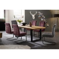 MC AKCENT - DAYTON Stół 200-300x100 | dąb lity dziki