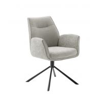 MC AKCENT - DIVERIA S Krzesło | Nogi skośne lakier czarny mat | Obrót siedziska | Tkanina typu szenil Beżowe | DI4S23TA