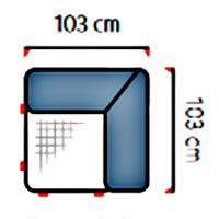 UNIMEBEL - SANTOS Moduł E element narożny