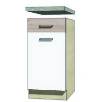 FADOME - ECONO Szafka ECO-2D Kuchenna | 40 cm | Dolna | Korpus sonoma | Okucia Basic
