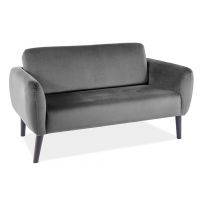 SIGNAL - ELSA Velvet Sofa | Tkanina | Szary Bluvel 14 | Nogi wenge | z PL