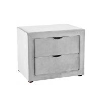 SIGNAL - ET-002 Velvet Szafka nocna | Jasny Szary Bluvel 03 | z PL