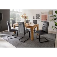 MC AKCENT - ETNA SA Stół 140-220x90x77 | Dąb lity dziki olejowany | ETSA14WE