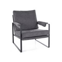 SIGNAL - FOCUS BREGO Fotel | Tkanina Brego Ciemny szary 18 | z MR