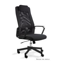 UNIQUE MEBLE - FOX Fotel Obrotowy W-153A-4 | Czarny