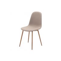 SIGNAL - FOX Krzesło | Tkanina | Beż tap. 66 | Stelaż dąb