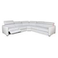 FENIKS MEBLE - DOMUS Narożnik 1ELL-1BB-E-2,5FR | Z fotelem z elektryczną funkcją relaks | Z funkcją spania