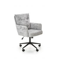 HALMAR - FLORES Fotel Obrotowy | Jasny Popiel | DOSTĘPNE OD RĘKI