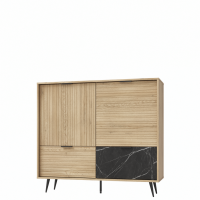 Restol - GRECO Komoda GRE-KO2 - 121 | Dąb Cremona | Marmur