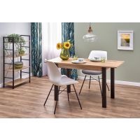 HALMAR - GINO Stół rozkładany dąb wotan | nogi czarne | z PL | DOSTĘPNY OD RĘKI