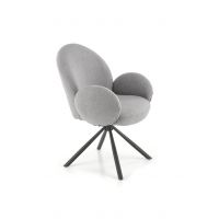 HALMAR - K498 Krzesło | Obrót siedziska | popielaty